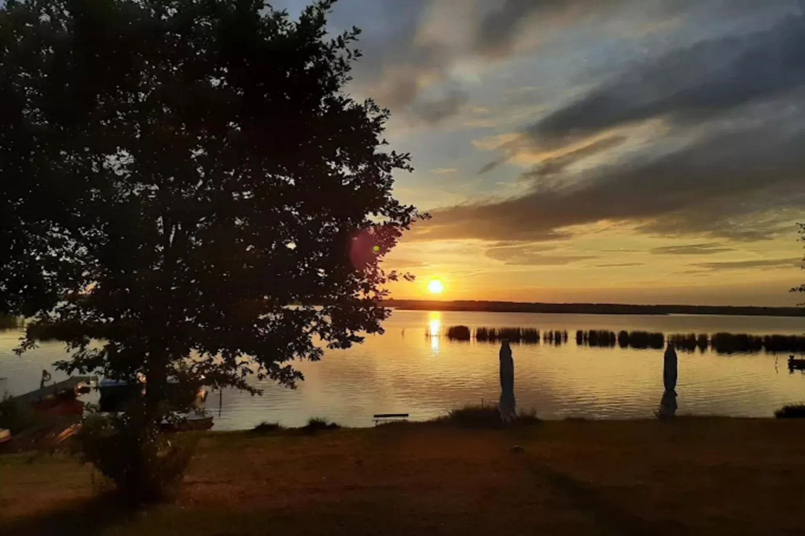 Hausboot am Gräbendorfer See-Gebieden zomer 5km