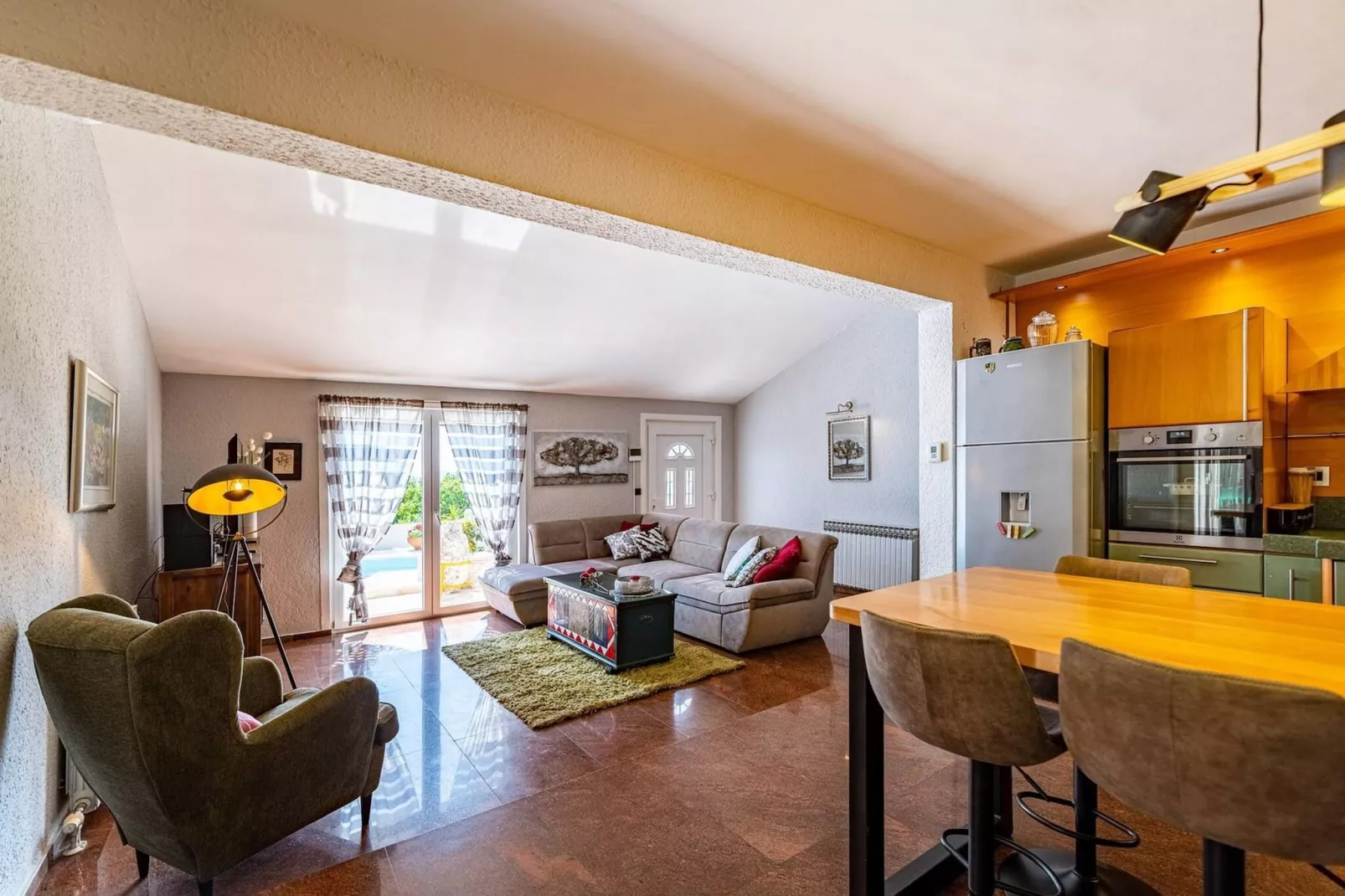 Sea view Villa Elia-Woonkamer