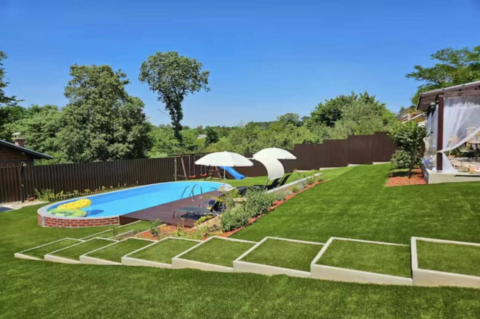 Luxury Pool Villa Aurora - Four Bedroom Villa with the Pool-Tuinen zomer