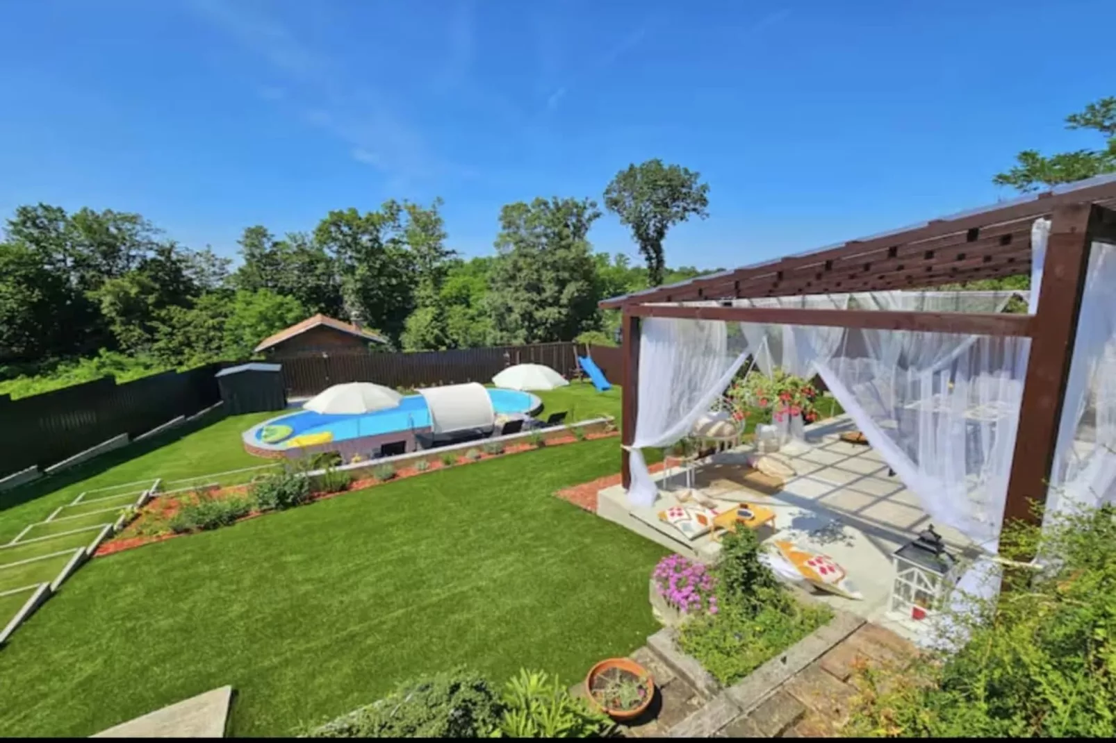 Luxury Pool Villa Aurora - Four Bedroom Villa with the Pool-Tuinen zomer