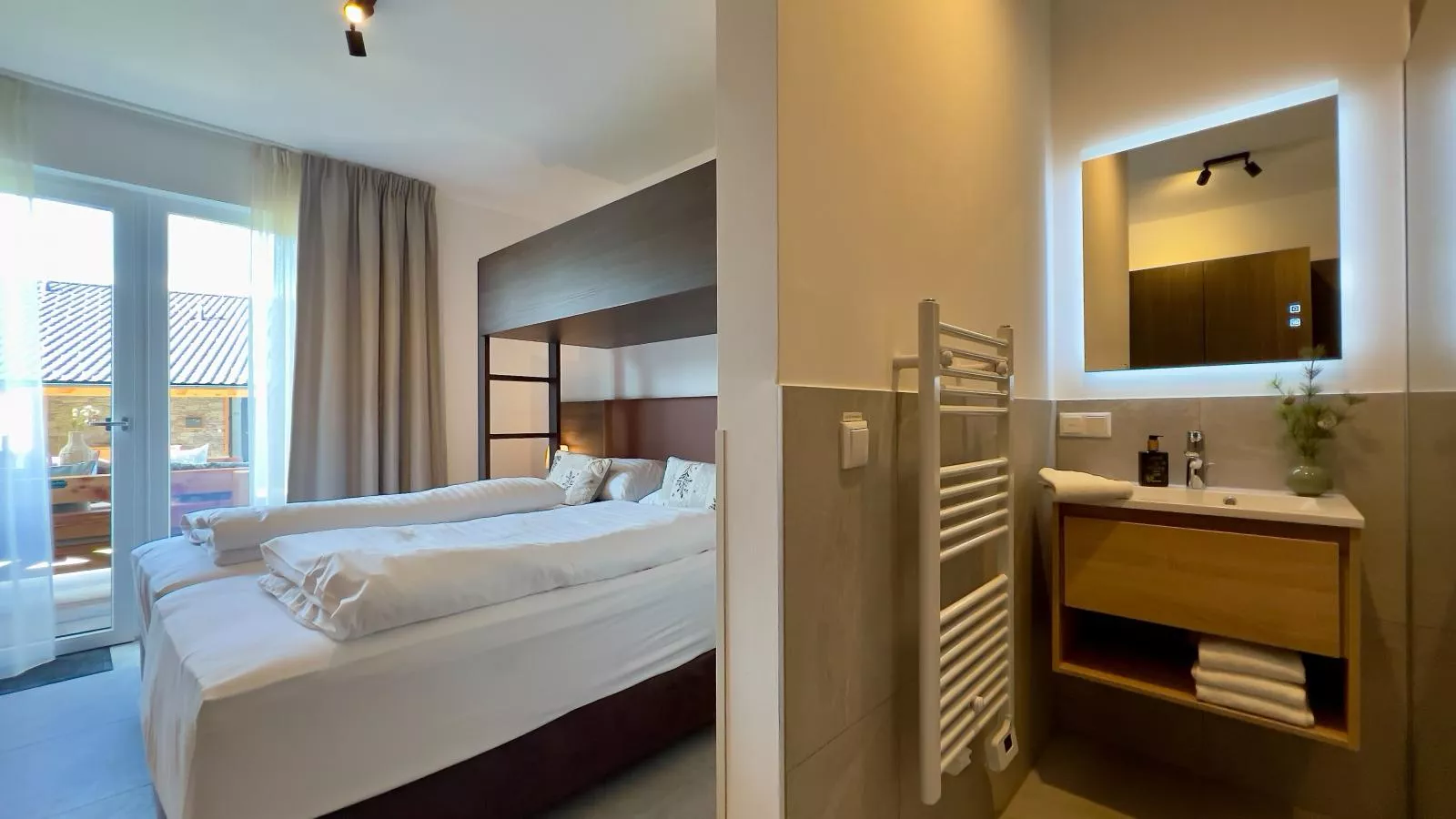 Almchalet Alpenglück-Slaapkamer