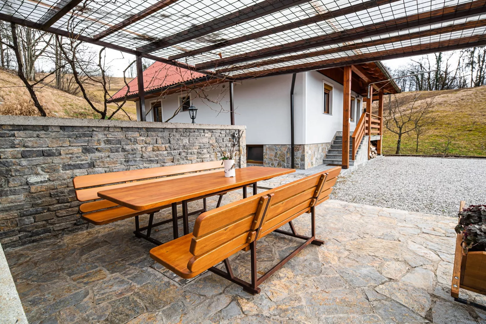 Holiday Home Slap with Sauna and BBQ - Two Bedroom Holiday Home-Buitenlucht