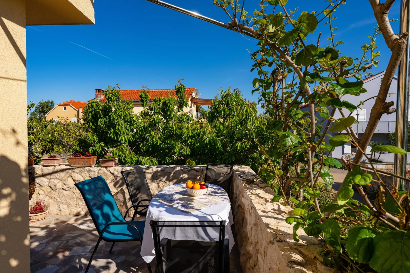 Beach house Privlaka-Terrasbalkon