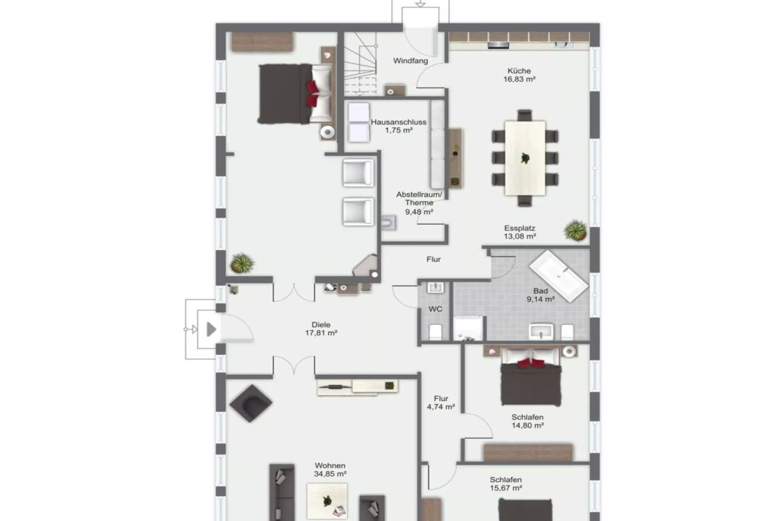 Kleine Freiheit EG 6 P-Plattegrond