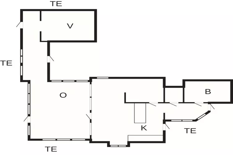 6 Personen vakantie huis in Stege-Plattegrond