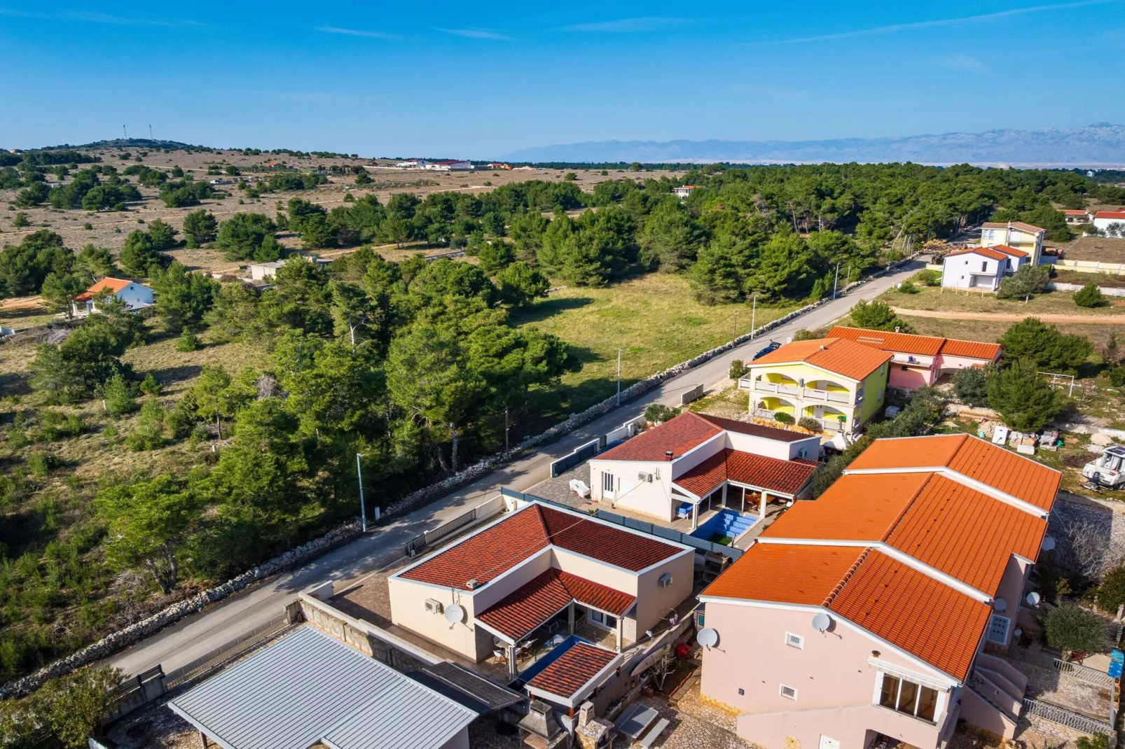 Villa Gajser-Gebieden zomer 1km