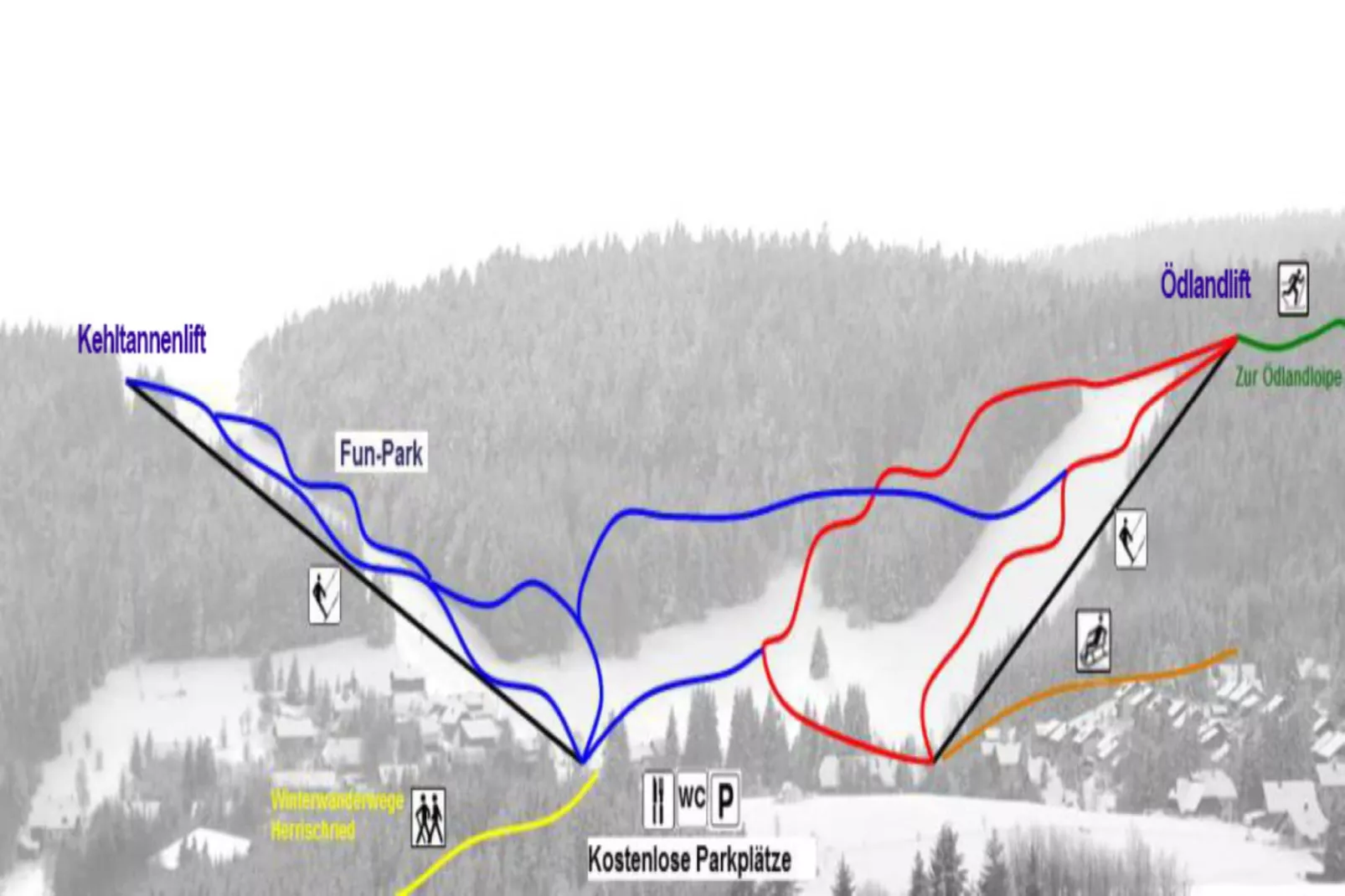 Ferienwohnung Herrischried an der Skipiste-Gebied winter 1km