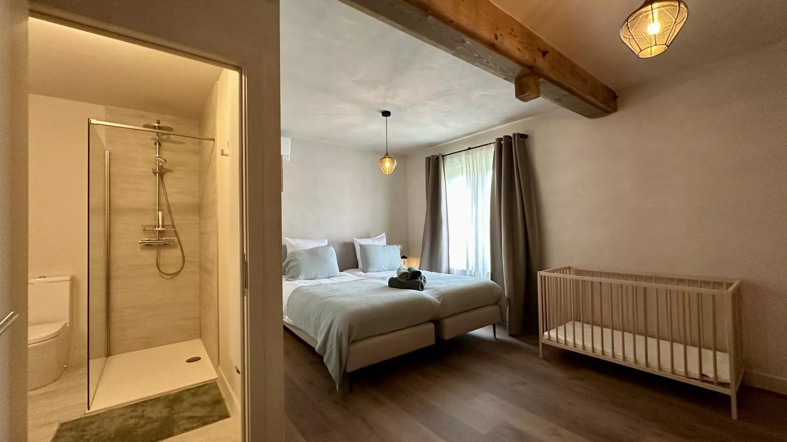 Le Moulin de Lachalade-Slaapkamer