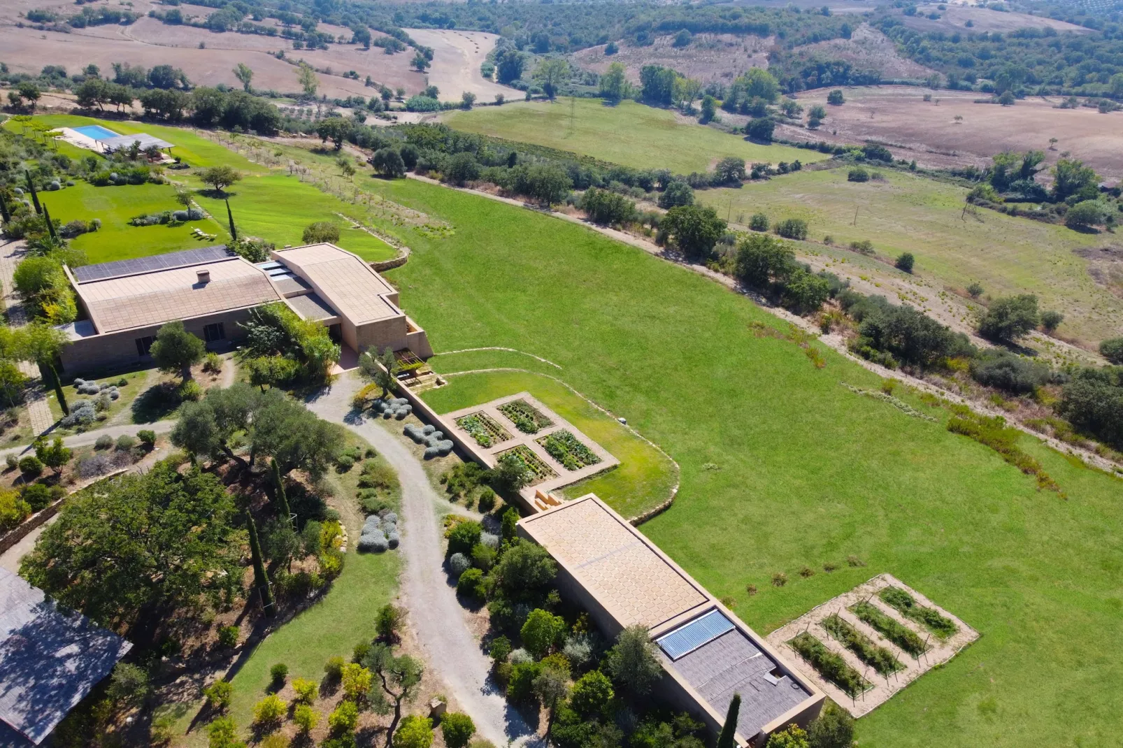 Maniero in Maremma-Gebieden zomer 1km