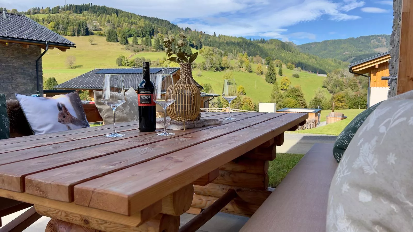 Almchalet Alpenglück-Terrasbalkon