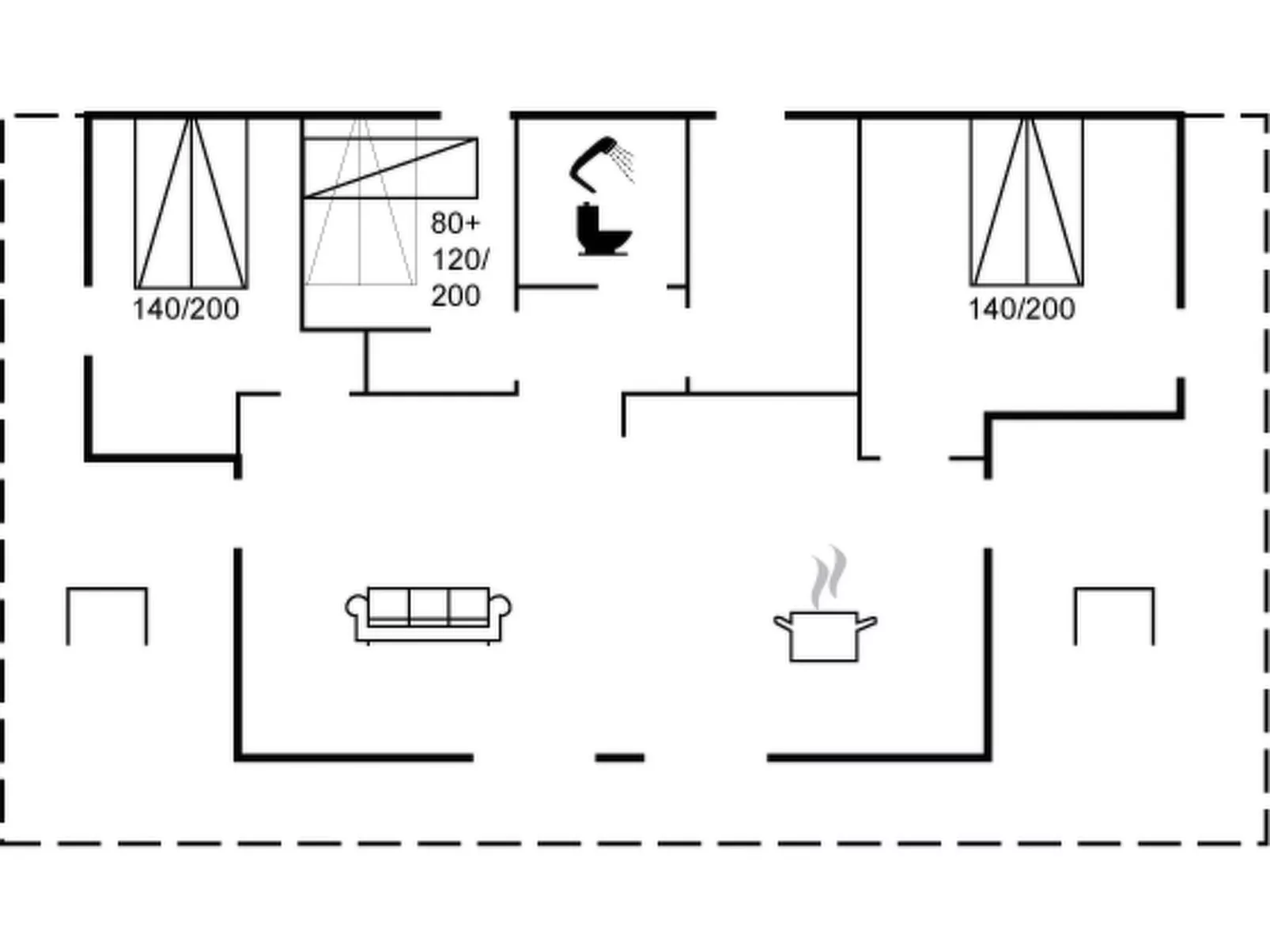 "Herulf" - 450m from the sea-Binnen