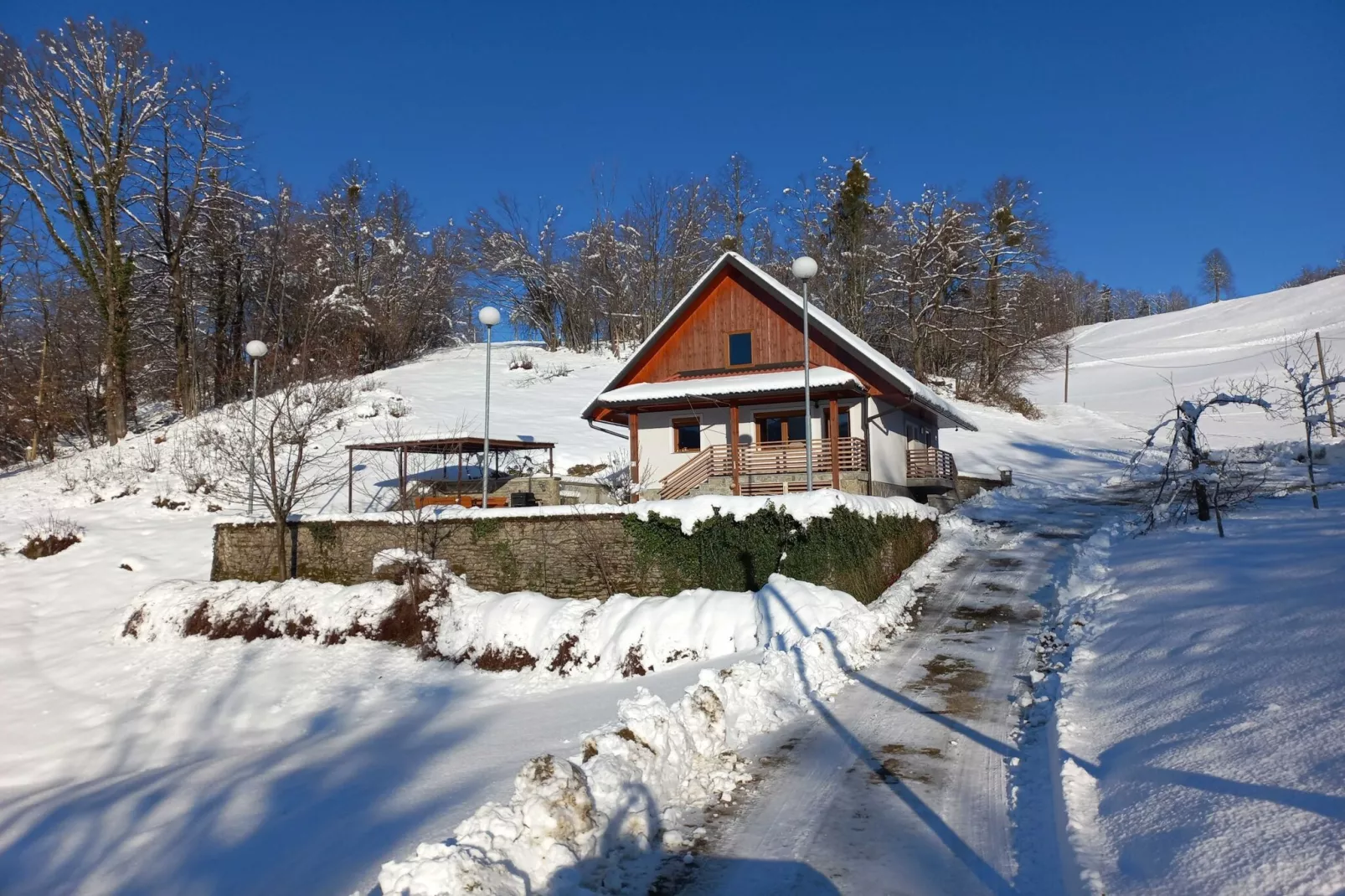 Holiday Home Slap with Sauna and BBQ - Two Bedroom Holiday Home-Buitenlucht