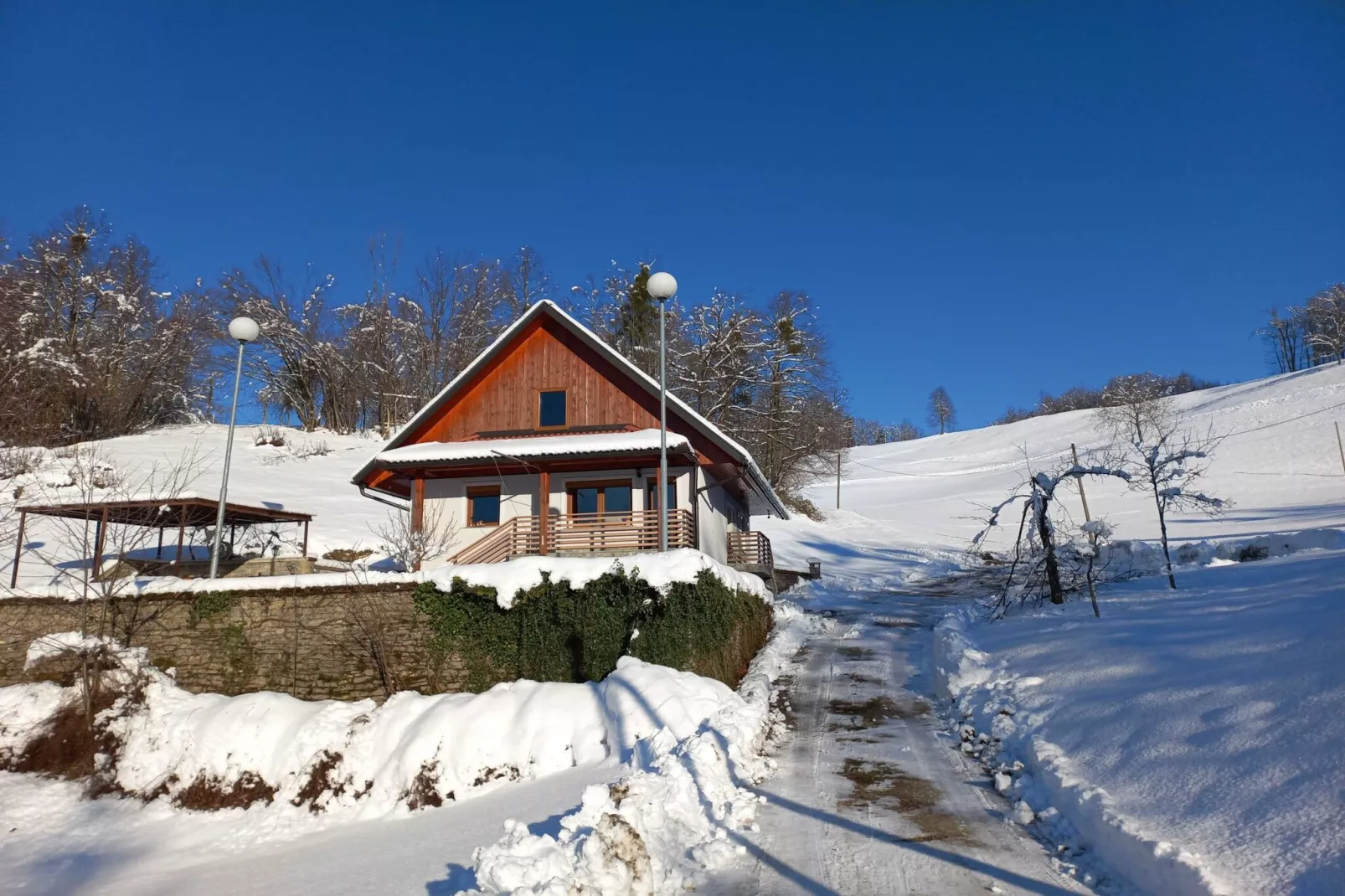 Holiday Home Slap with Sauna and BBQ - Two Bedroom Holiday Home-Buitenlucht