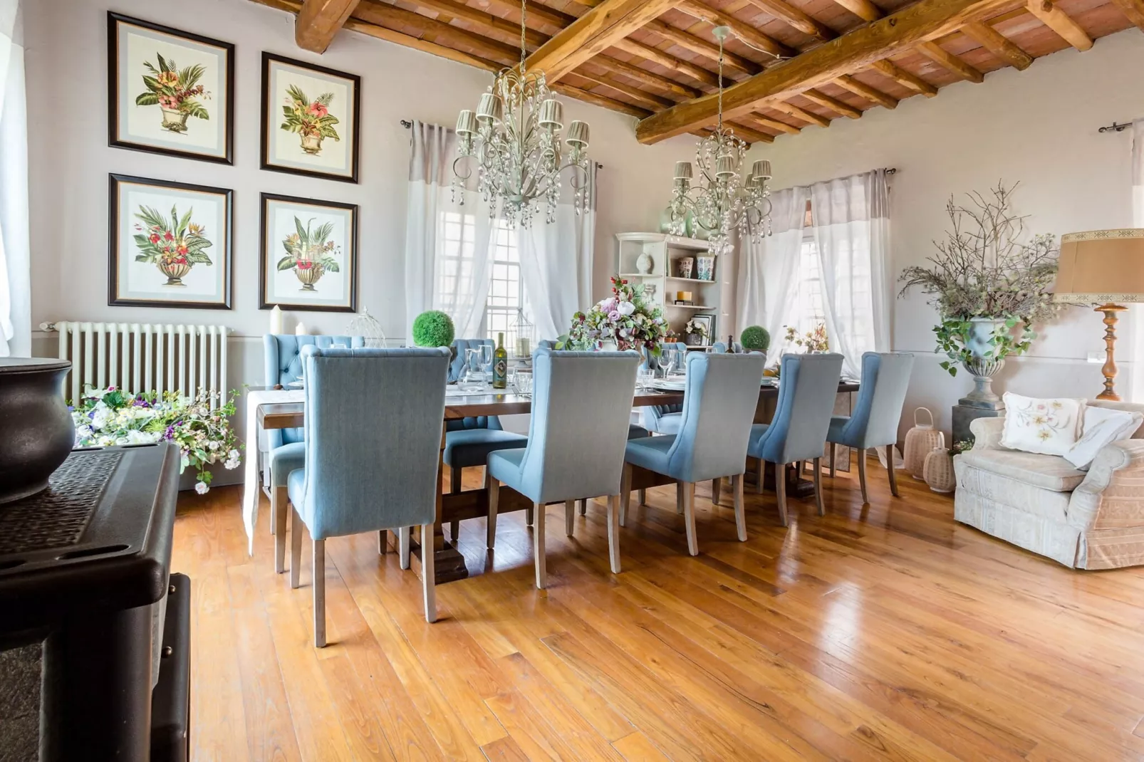 Villa Il Palagio-Eetkamer