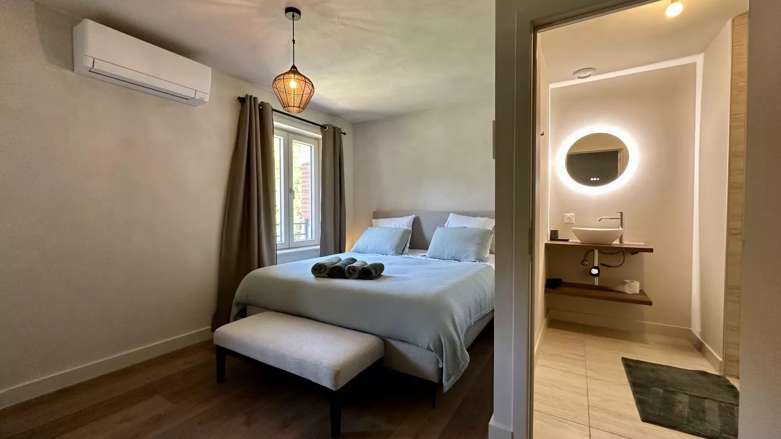 Le Moulin de Lachalade-Slaapkamer