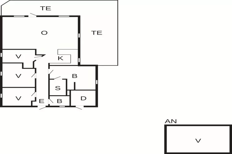 Luxe toevluchtsoord bij Bratten Strand-By Traum-Plattegrond