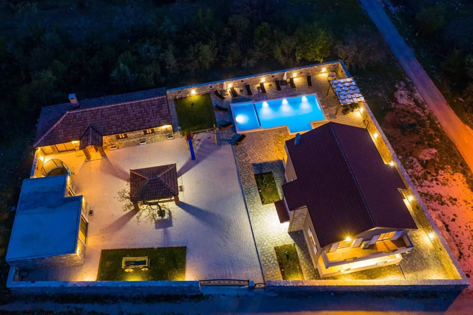 Luxury Villa Escape-Gebieden zomer 1km