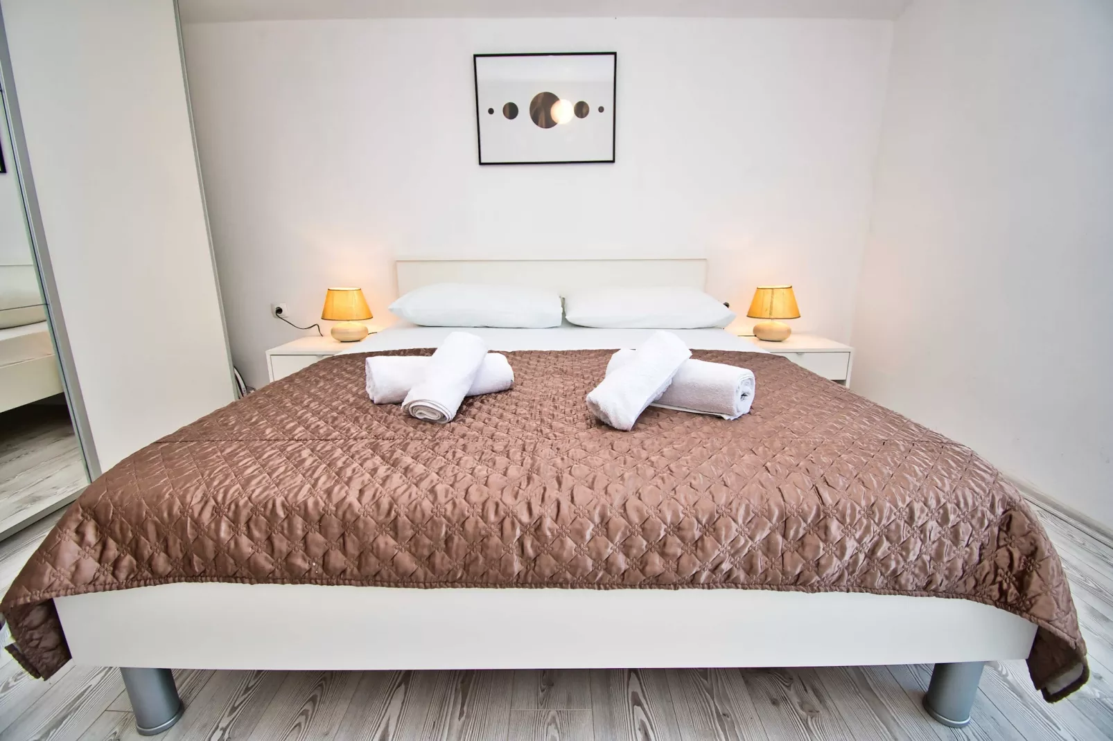 Apartment Visocane with private pool-Slaapkamer