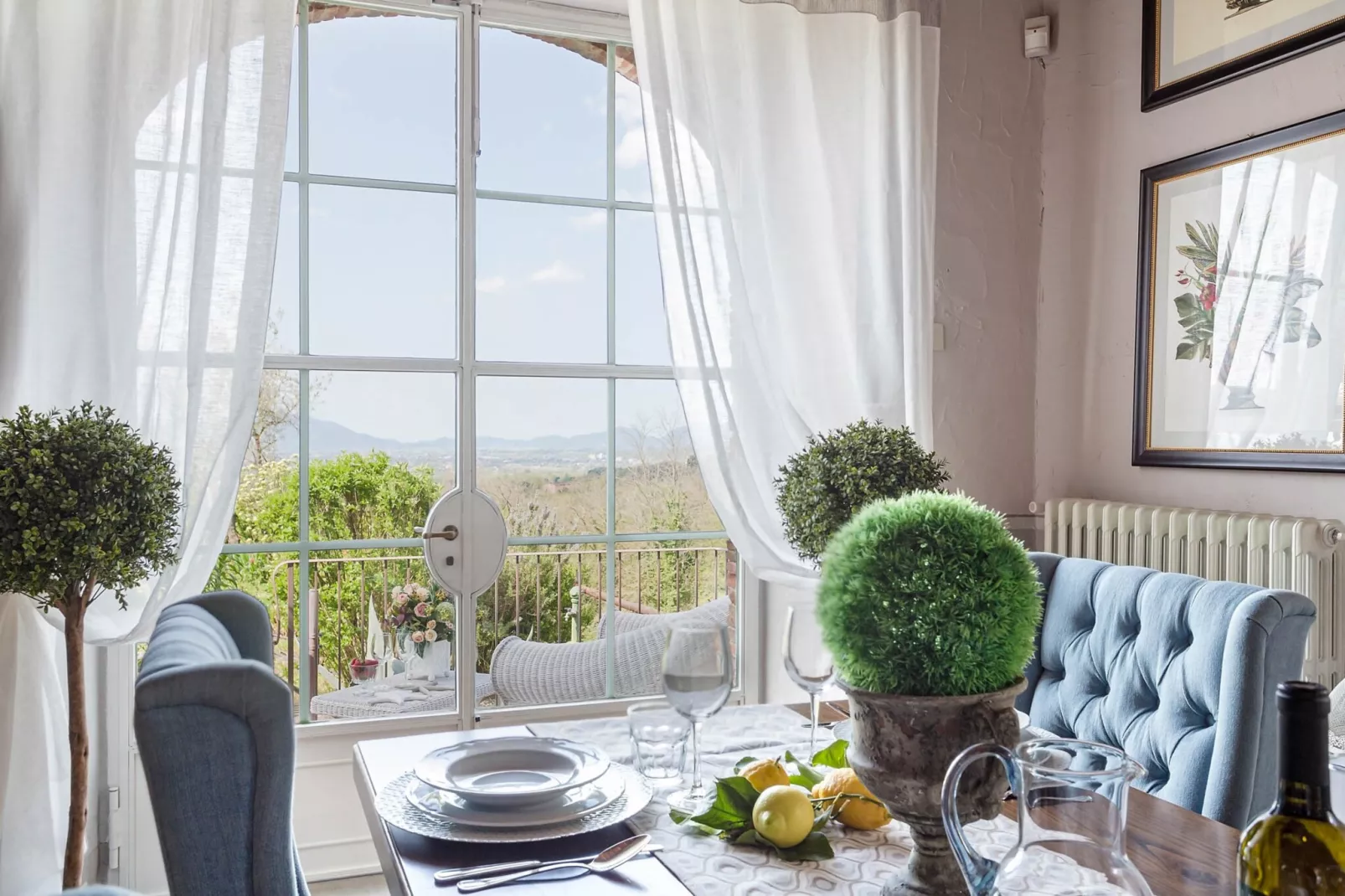 Villa Il Palagio-Eetkamer