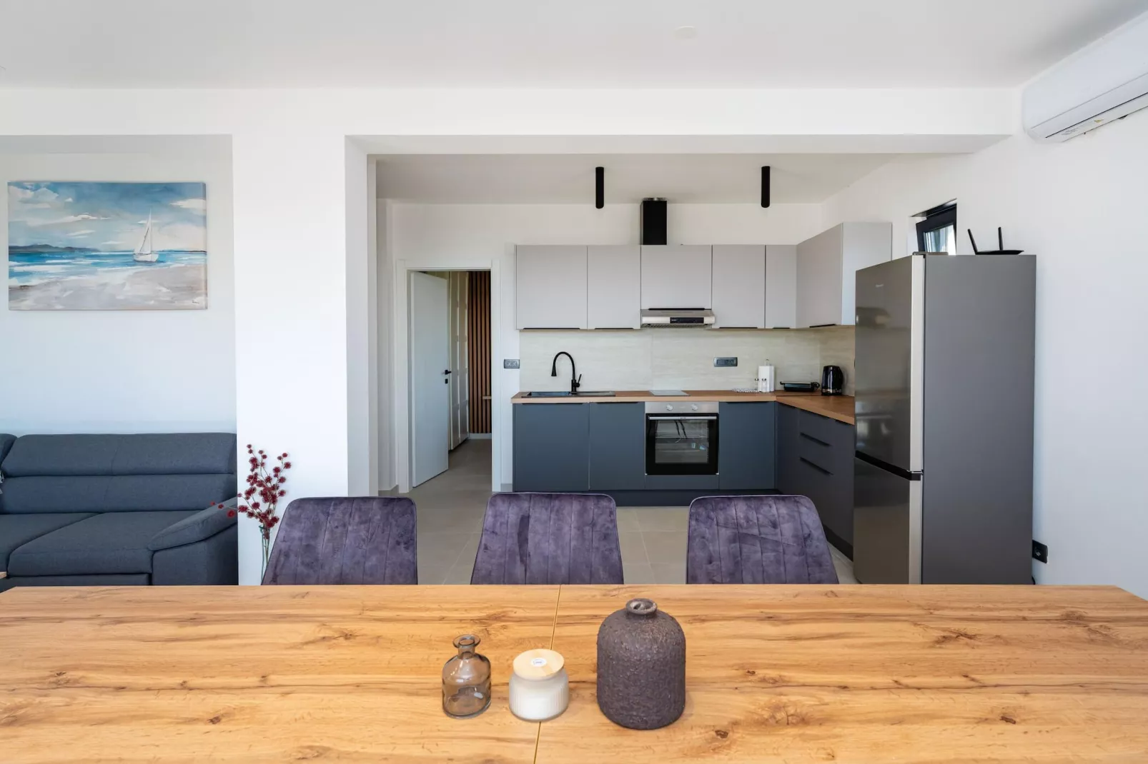 Sea view apartment LaMag-Keuken