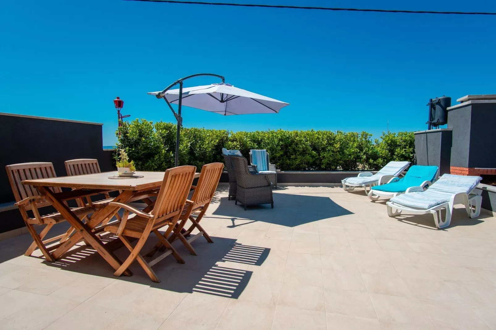 Beach house Festini-Terrasbalkon