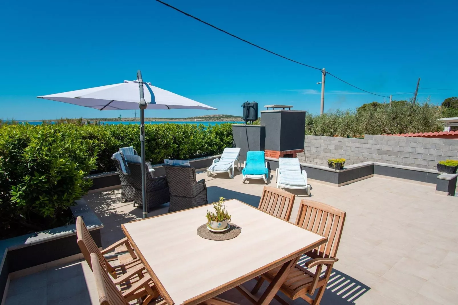 Beach house Festini-Terrasbalkon