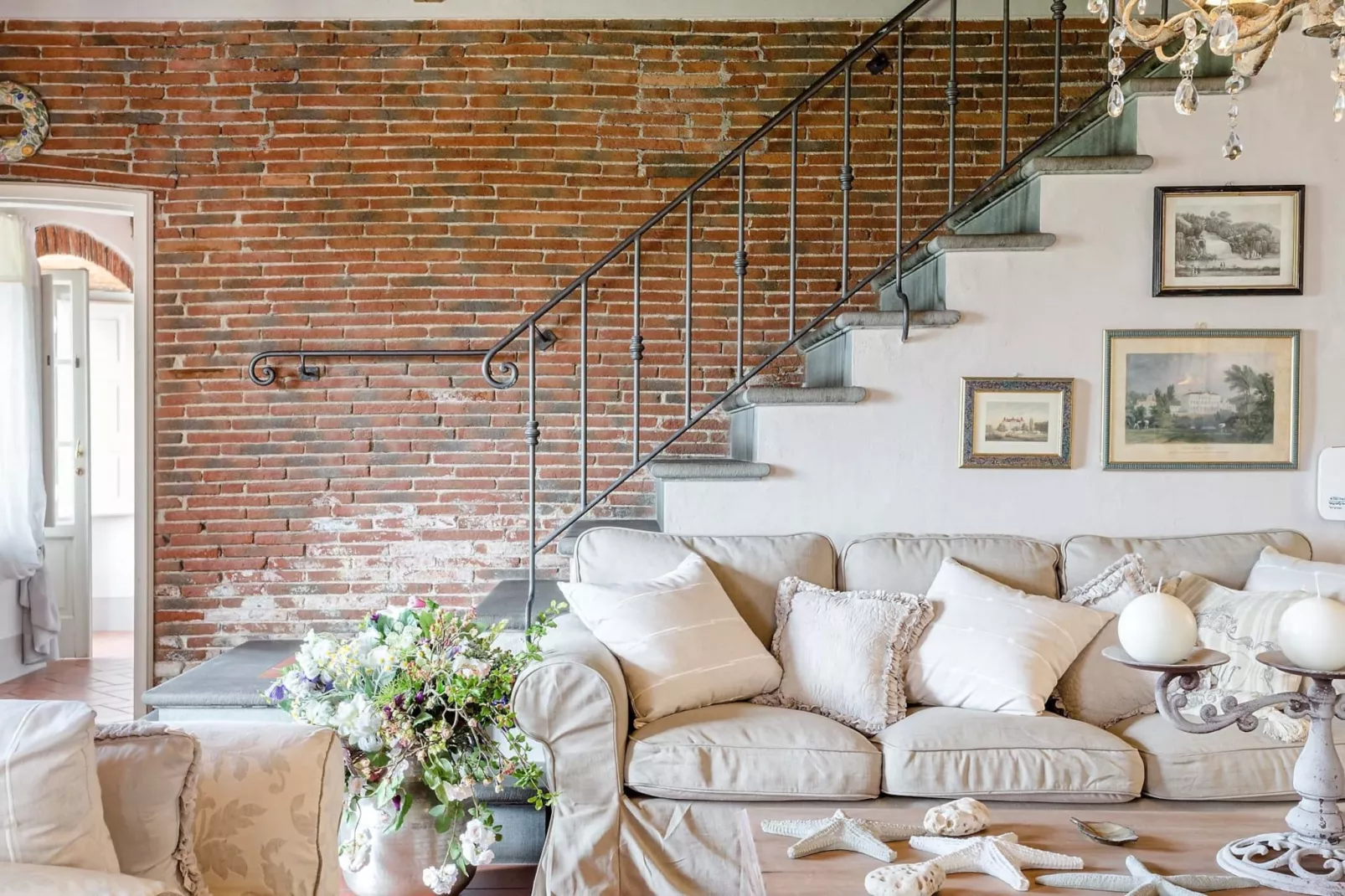 Villa Il Palagio-Woonkamer