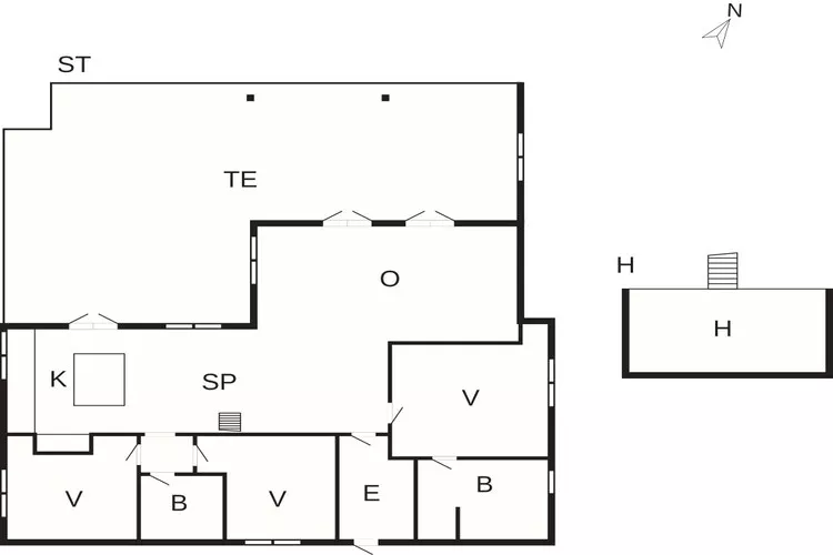 5 sterren vakantie huis in Assens-Plattegrond