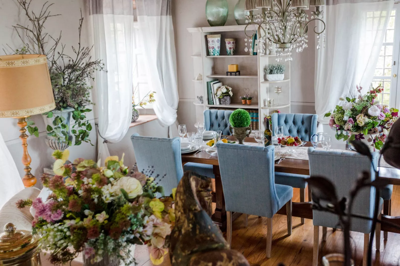 Villa Il Palagio-Eetkamer