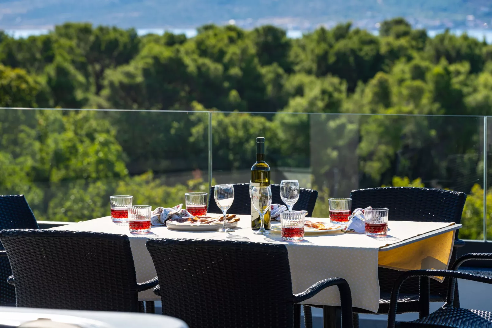 Sea view Villa Senti-Terrasbalkon