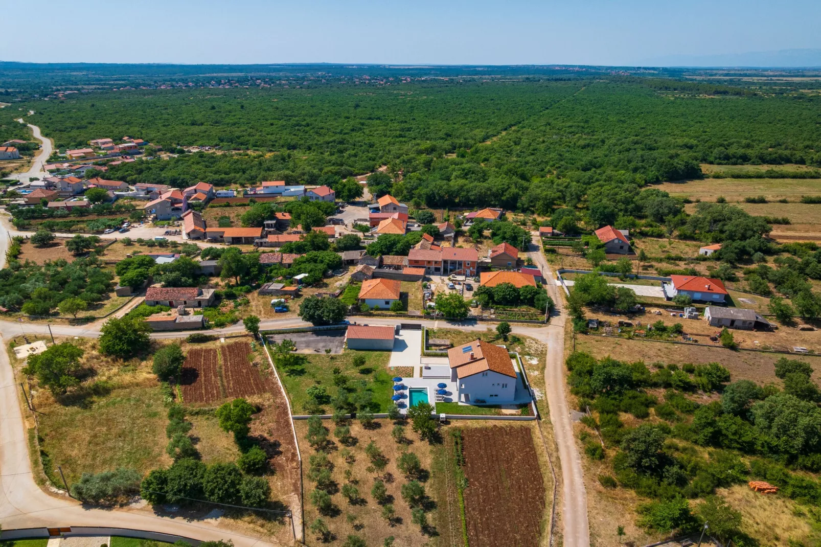 Villa Campi Dalmatia-Gebieden zomer 1km