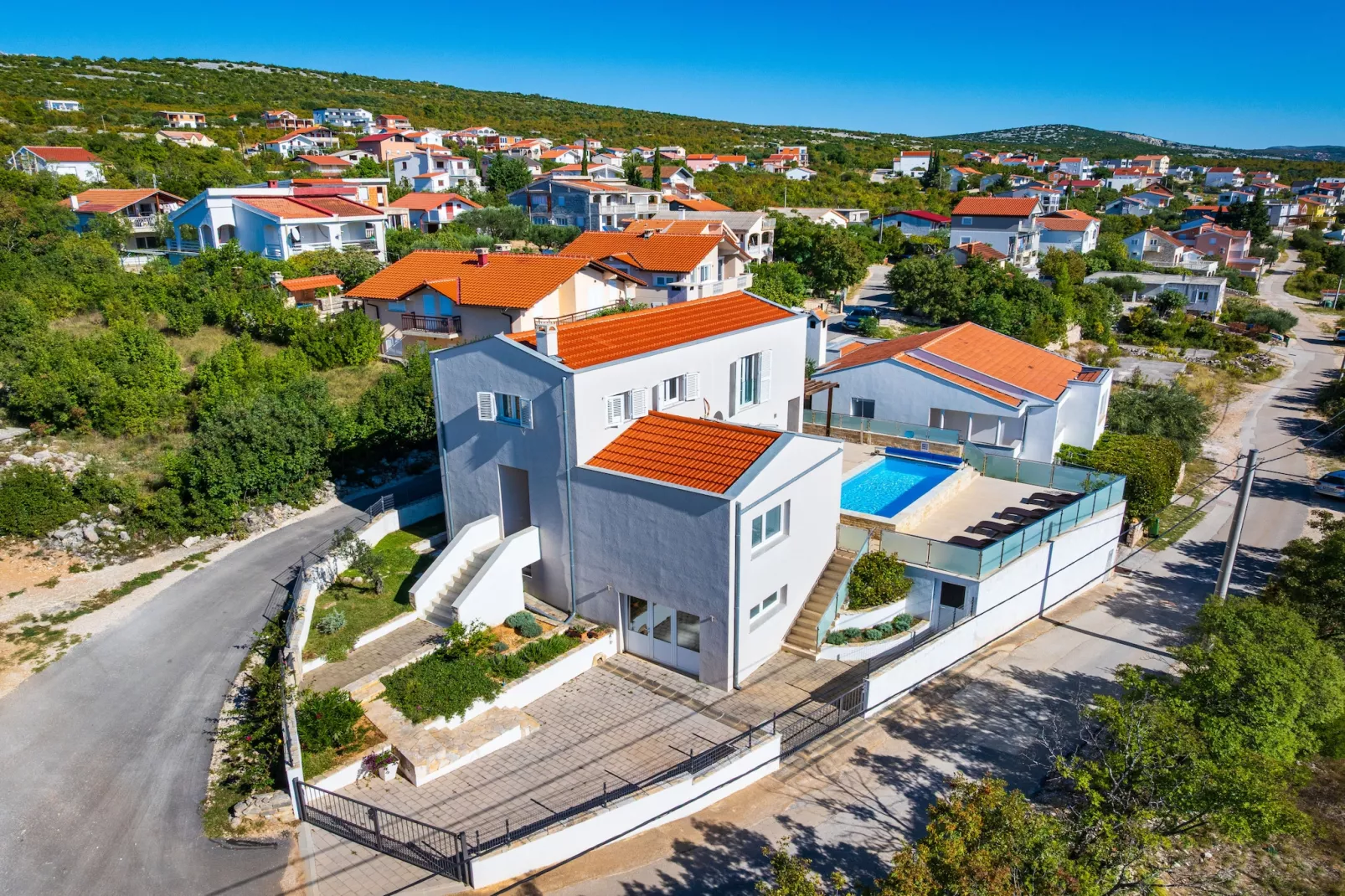 Sea view Villa Anpero-Gebieden zomer 20km