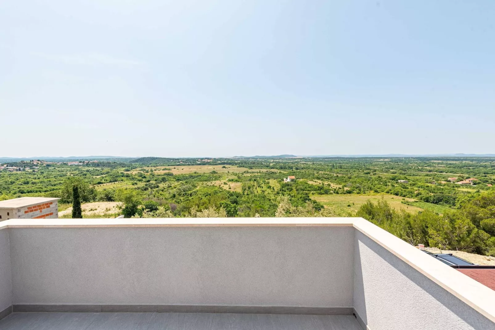 Villa Pezer with heated pool & sauna-Uitzicht zomer