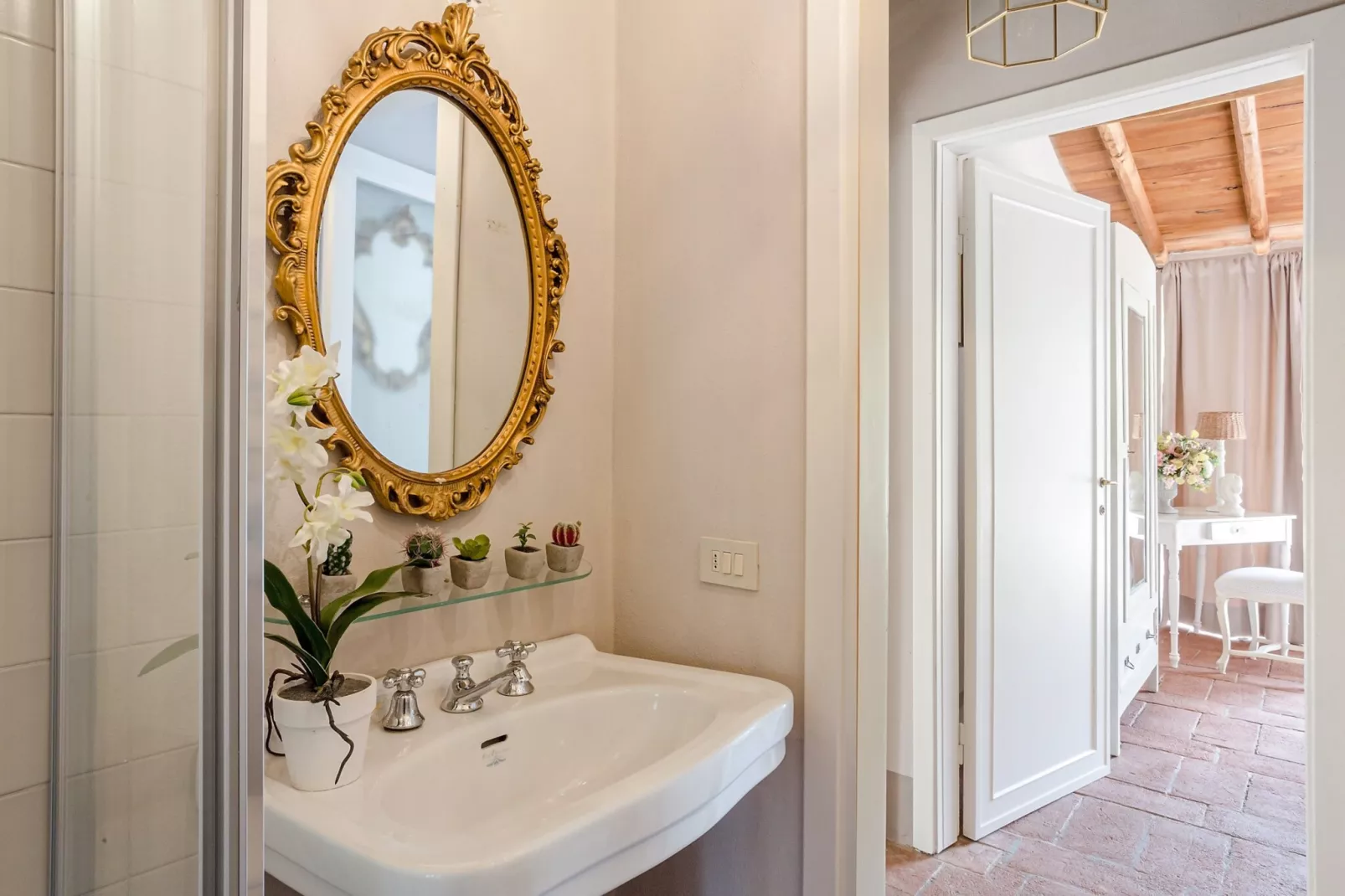 Villa Il Palagio-Badkamer