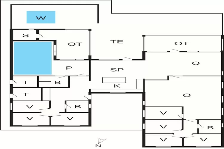 Luxe villa met zwembad -- By Traum Ferienwohnungen-Plattegrond