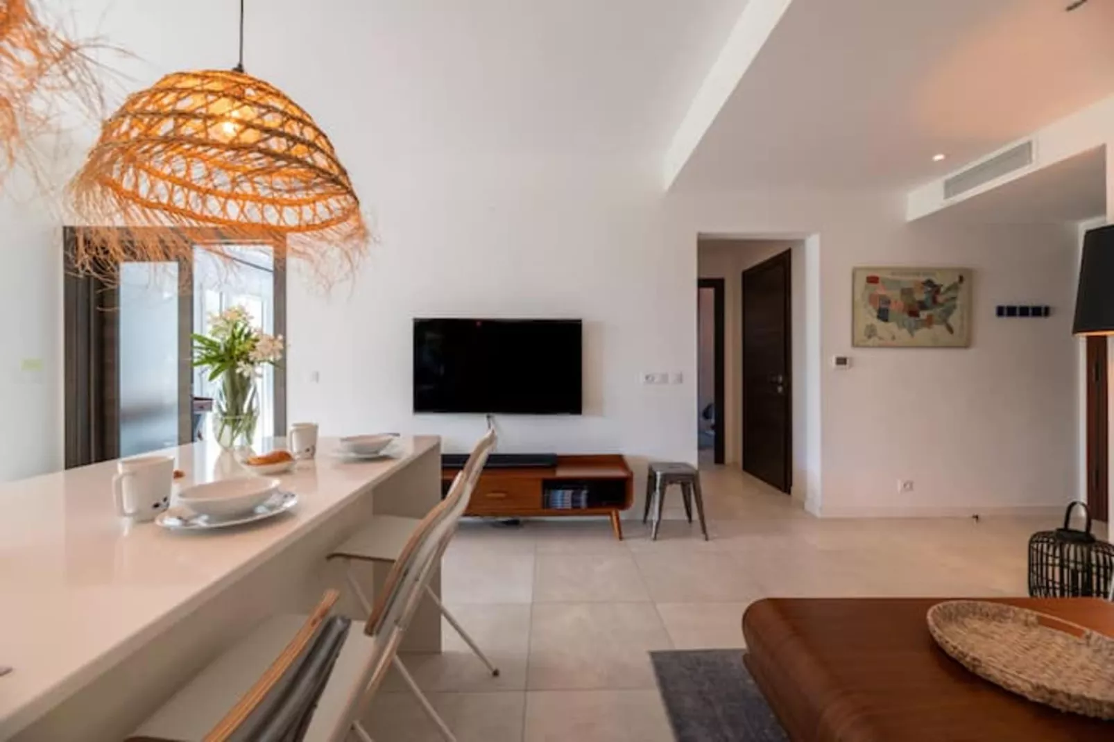 Appartement Au Cœur de Juan-les-Pins-Woonkamer