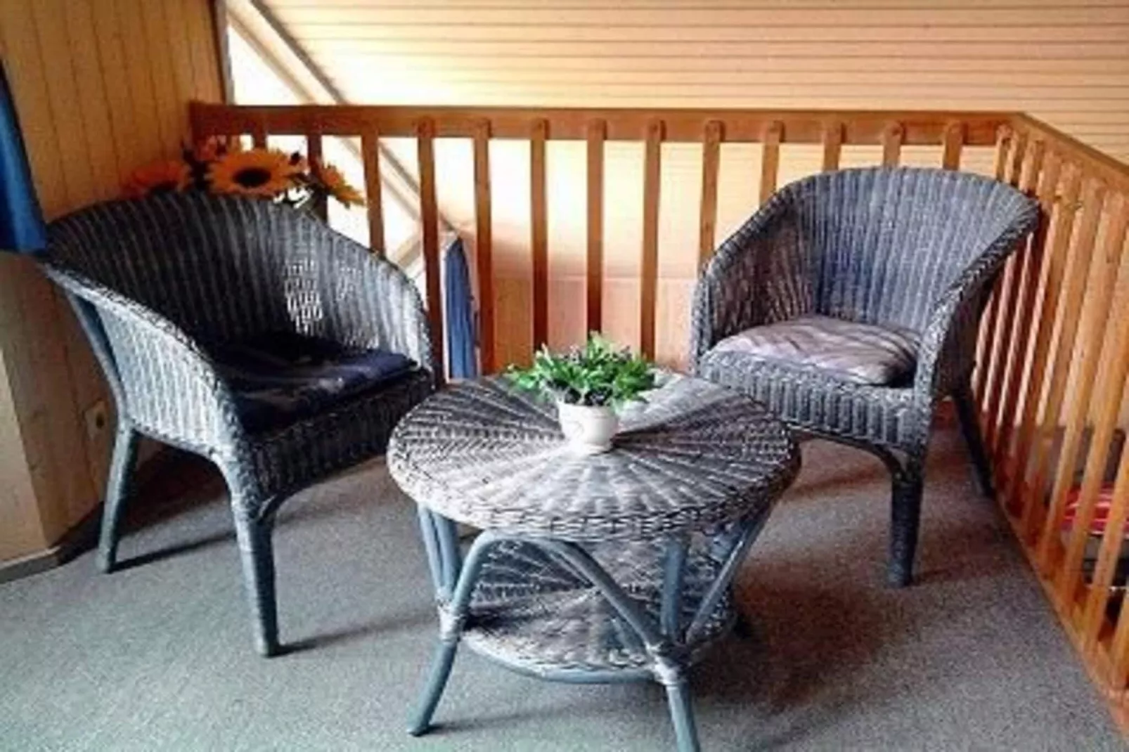 FH Wildgans Comfort mit Sauna & Kaminofen 81 qm 131-Terrasbalkon