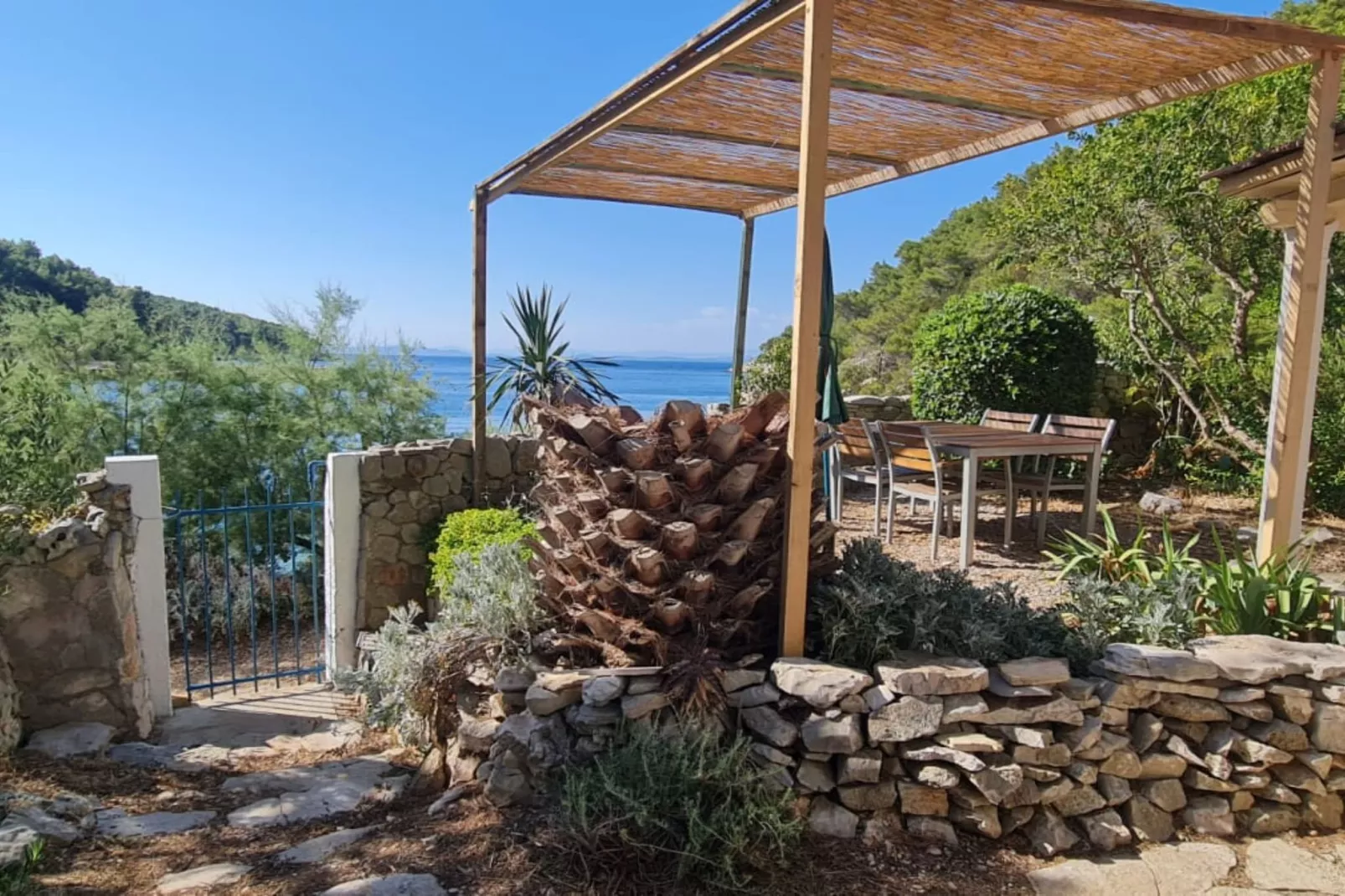 Apartments Stiniva Hvar - Studio Apartment With Terrace (A2)-Terras