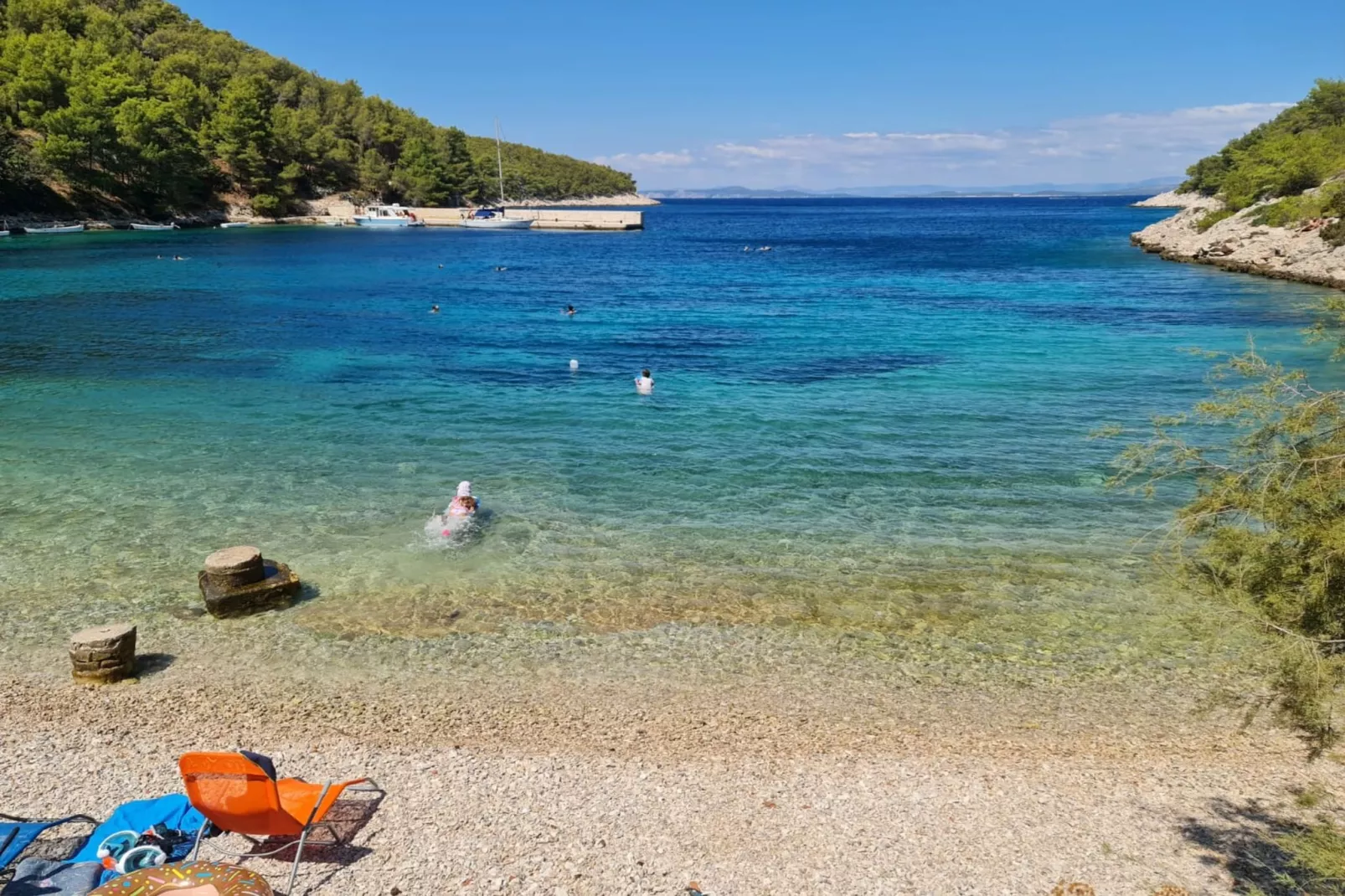 Apartments Stiniva Hvar - Studio Apartment With Terrace (A2)-Buitenlucht