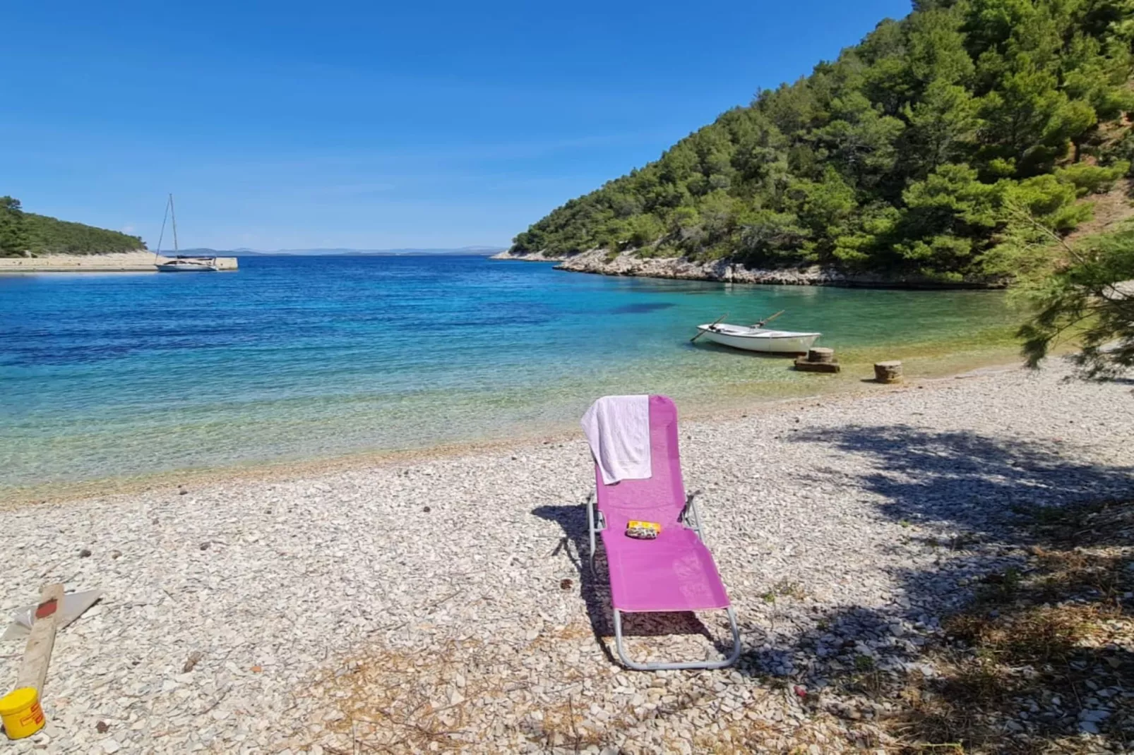 Apartments Stiniva Hvar - Studio Apartment With Terrace (A2)-Buitenlucht