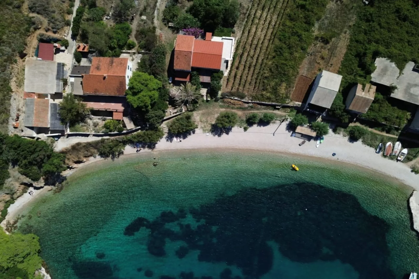 Apartments Stiniva Hvar - Studio Apartment With Terrace (A2)-Buitenlucht