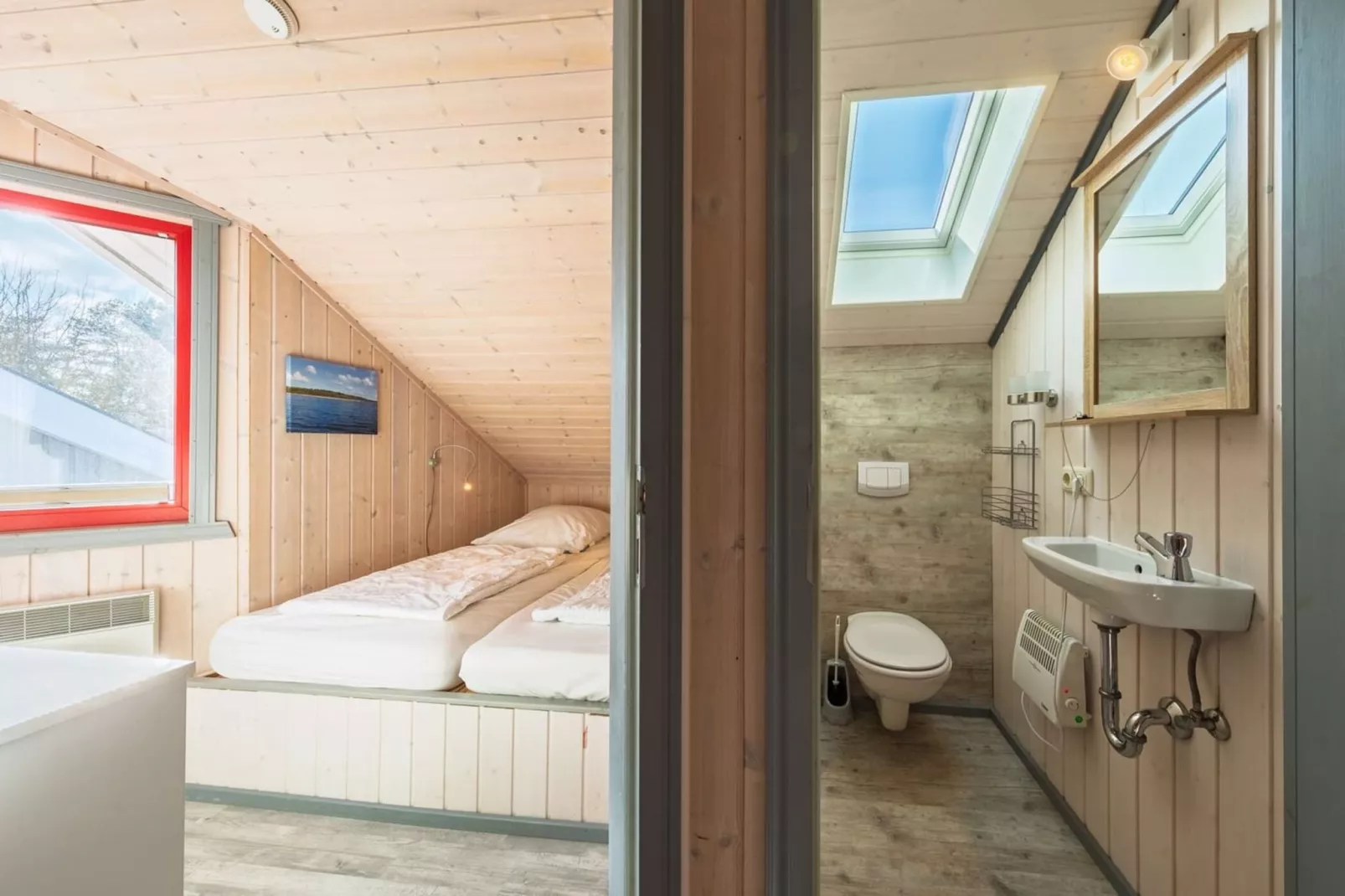 FH Wildgans Comfort mit Sauna & Kaminofen 81 qm 156-Badkamer