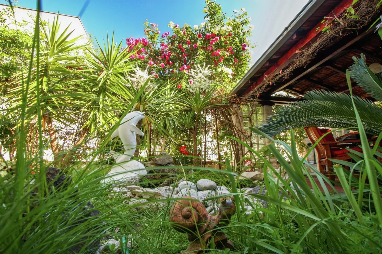 Delux two level garden apartment-Tuinen zomer