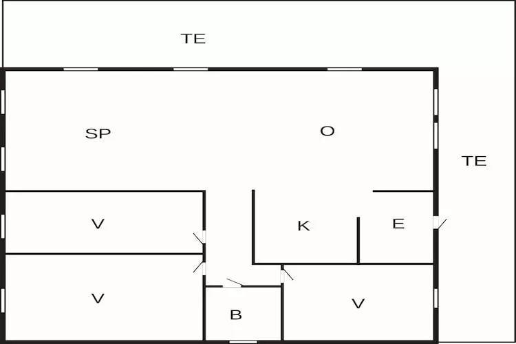 6 persoons vakantie huis in Hamnvik-Plattegrond