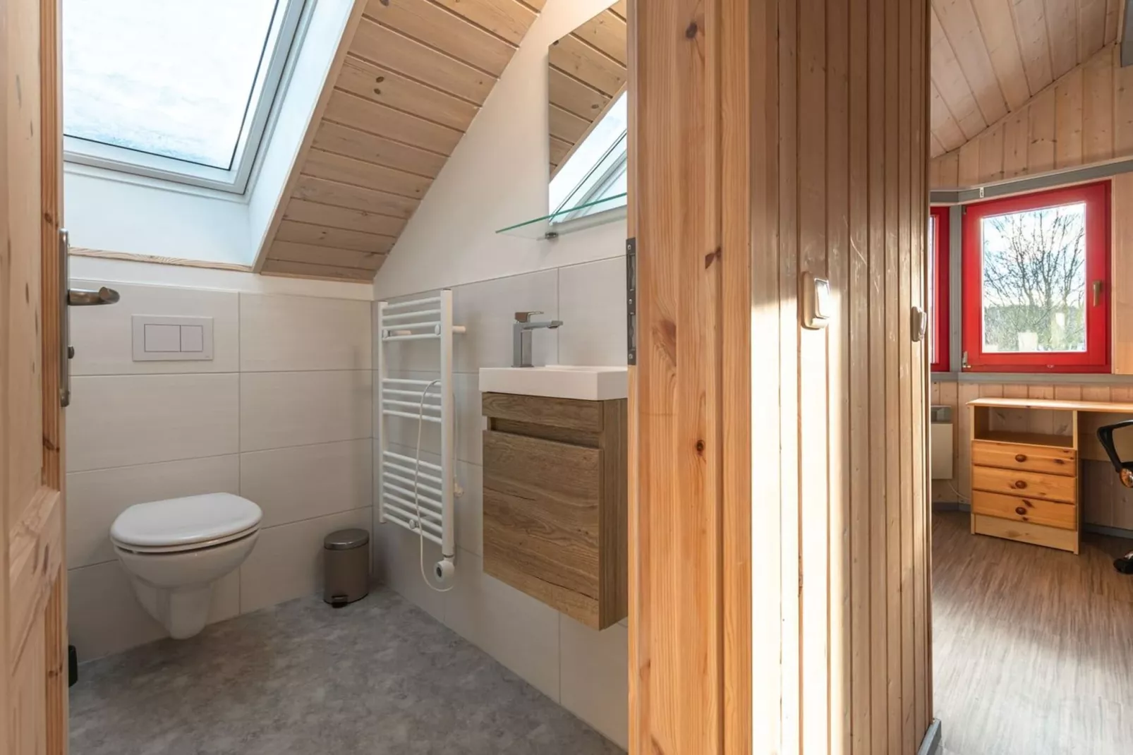 FH Wildgans Comfort mit Sauna & Kaminofen 81 qm 157-Badkamer