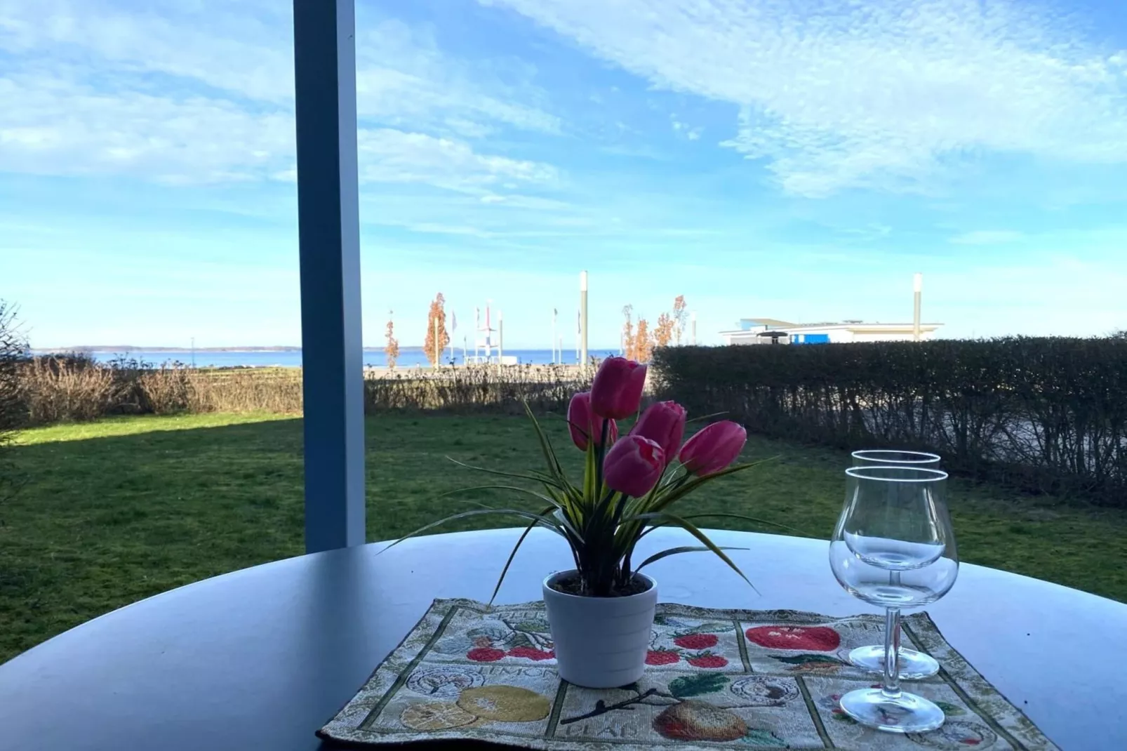 Kapitänshaus Gartendeck 64 qm Nr 442-Terrasbalkon