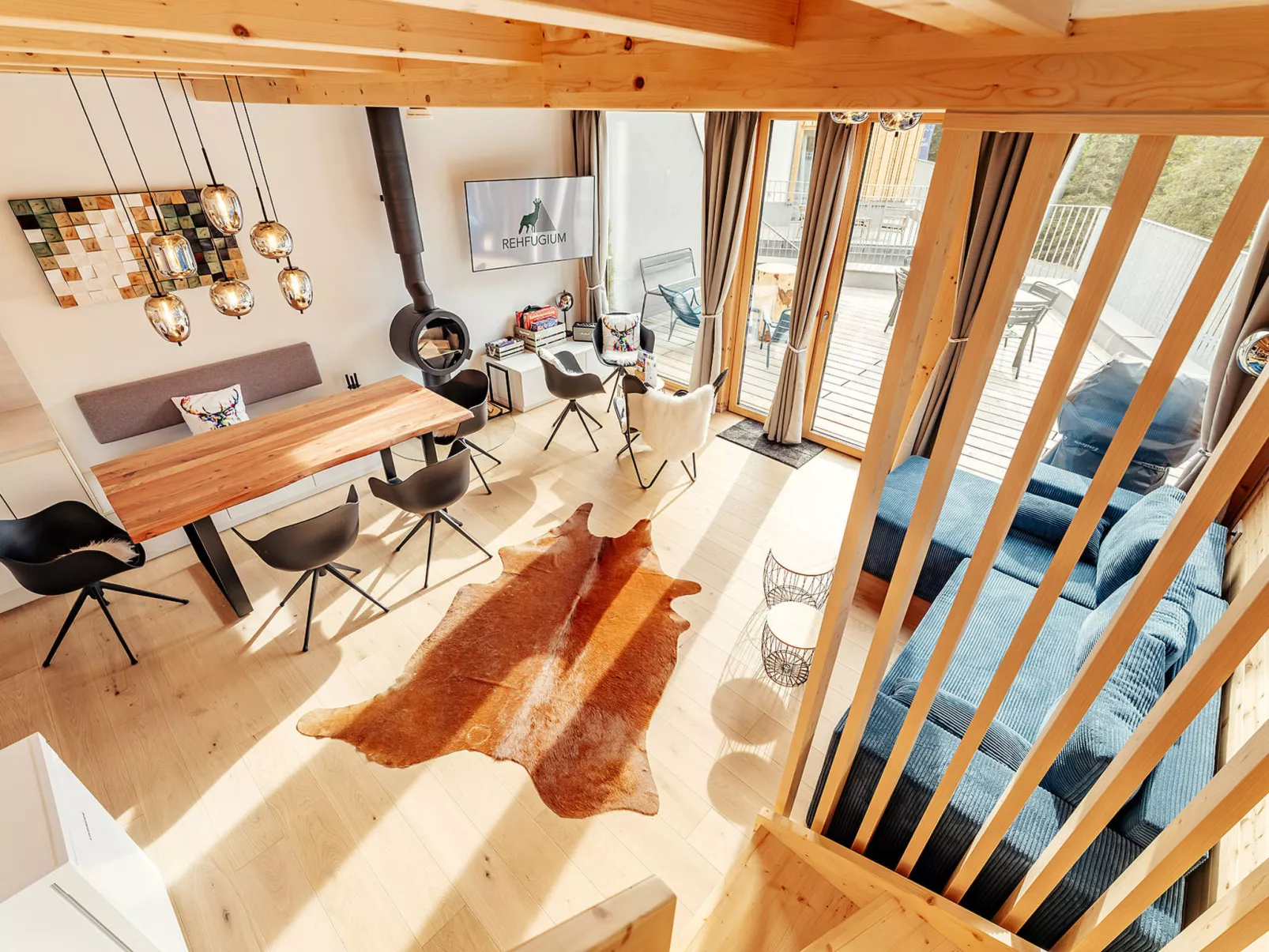 Chalet Nr. 1 mit 2 Schlafzimmern und Sauna