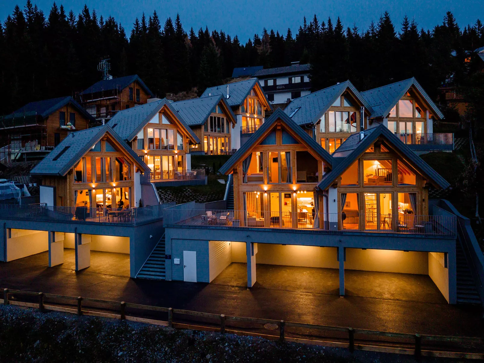 Chalet Nr. 4 mit 2 Schlafzimmern und Sauna-Binnen