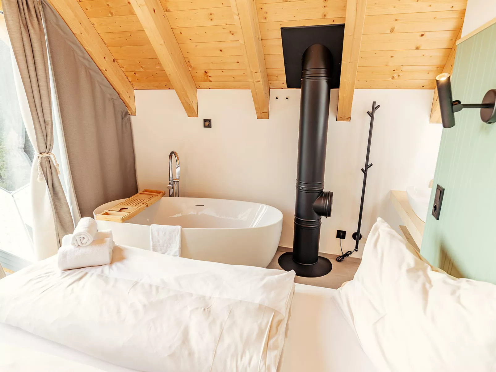 Chalet Nr. 4 mit 2 Schlafzimmern und Sauna-Binnen