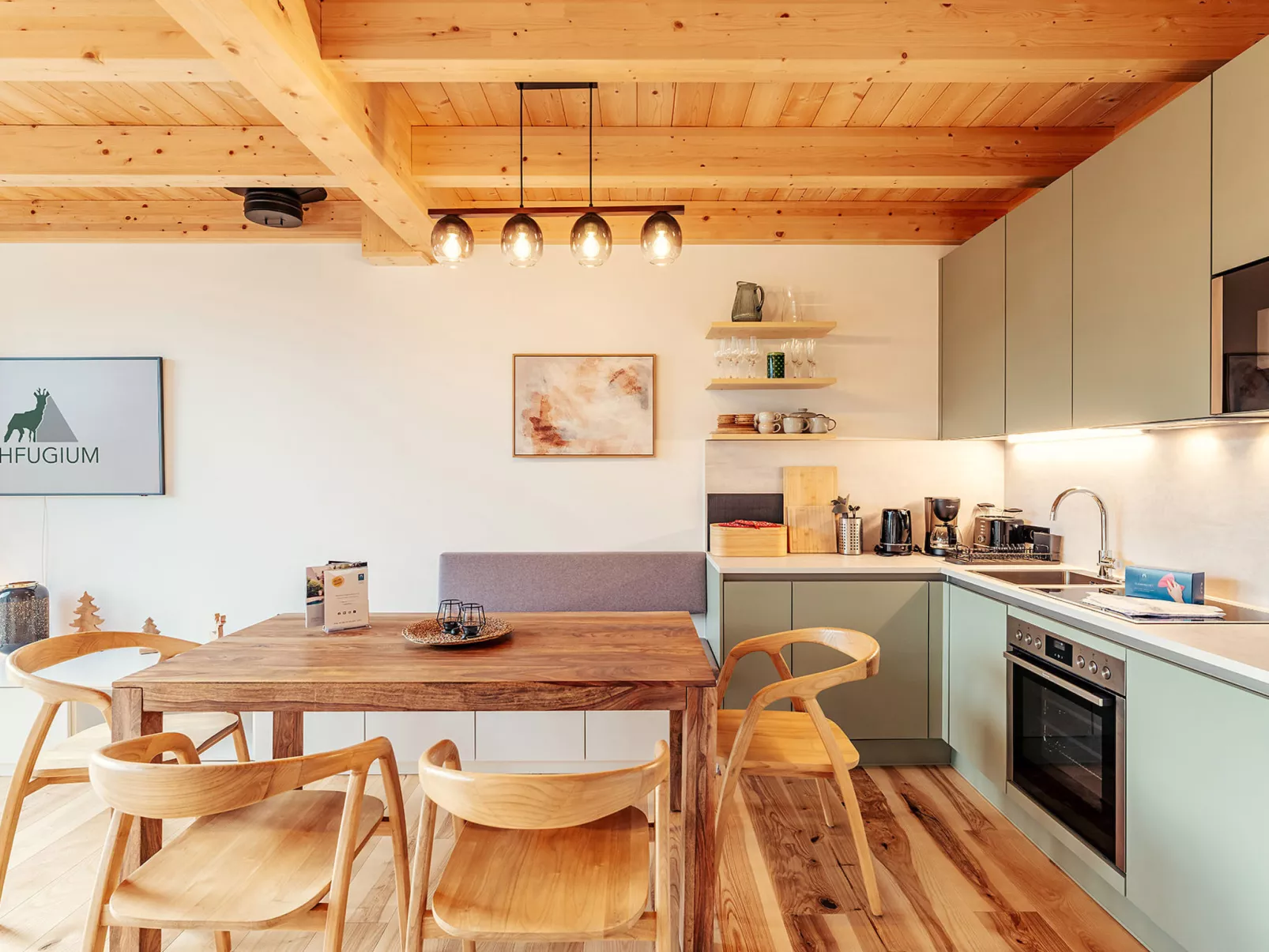 Chalet Nr. 4 mit 2 Schlafzimmern und Sauna-Binnen